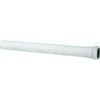 Avløpsrør 32mm pp hvit 0.5m m/muffe
