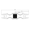 Celeste carpo magnetlist 180° 2-pk