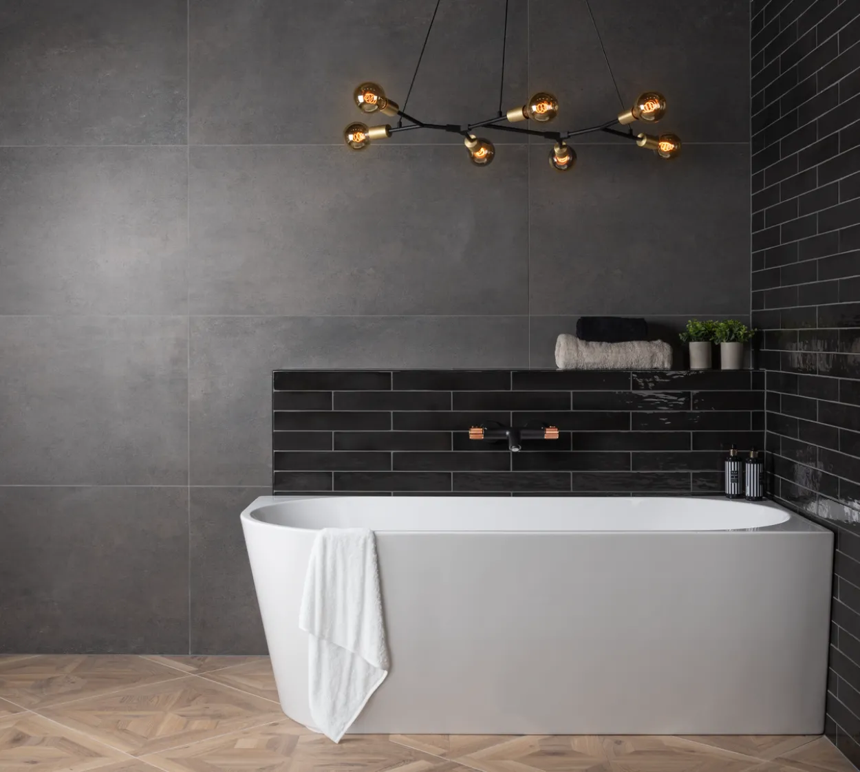 Celeste caserta badekar 170x75 høyre