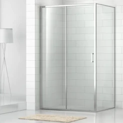 Celeste fasto sidevegg 98.5-100 cm m/ sikkerhetsfolie, krom