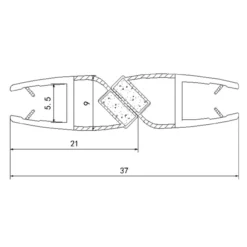 Celeste metis magnetlist transparent 2-pk