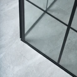 Celeste nero dusjdør 90x190 cm venstre m/sikkerhetsfolie sort