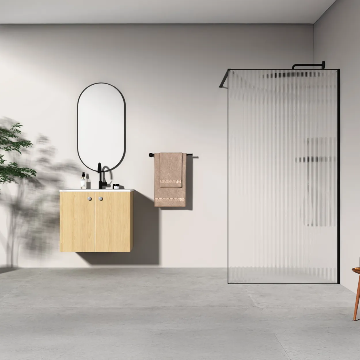 Celeste ondata fast dusjvegg 120x200 cm m/sikkerhetsfolie, sort, 8mm