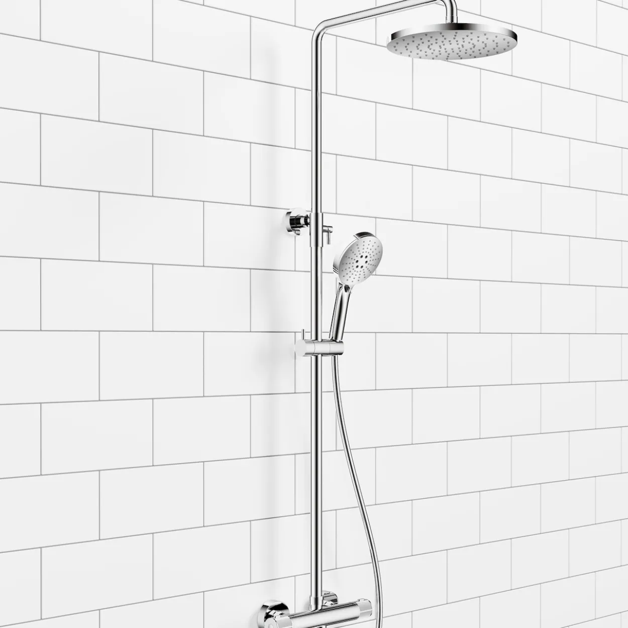 Celeste stoke 250 dusjsett krom m/dusjtermostat