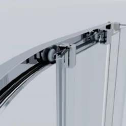 Celeste trento buet dusjkabinett 90x90x208 cm m/sikkerhetsfolie krom