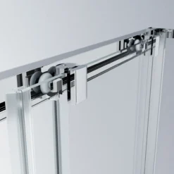 Celeste trento rett dusjkabinett 80x80x208 cm m/sikkerhetsfolie krom