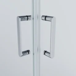 Celeste trento rett dusjkabinett 80x80x208 cm m/sikkerhetsfolie krom