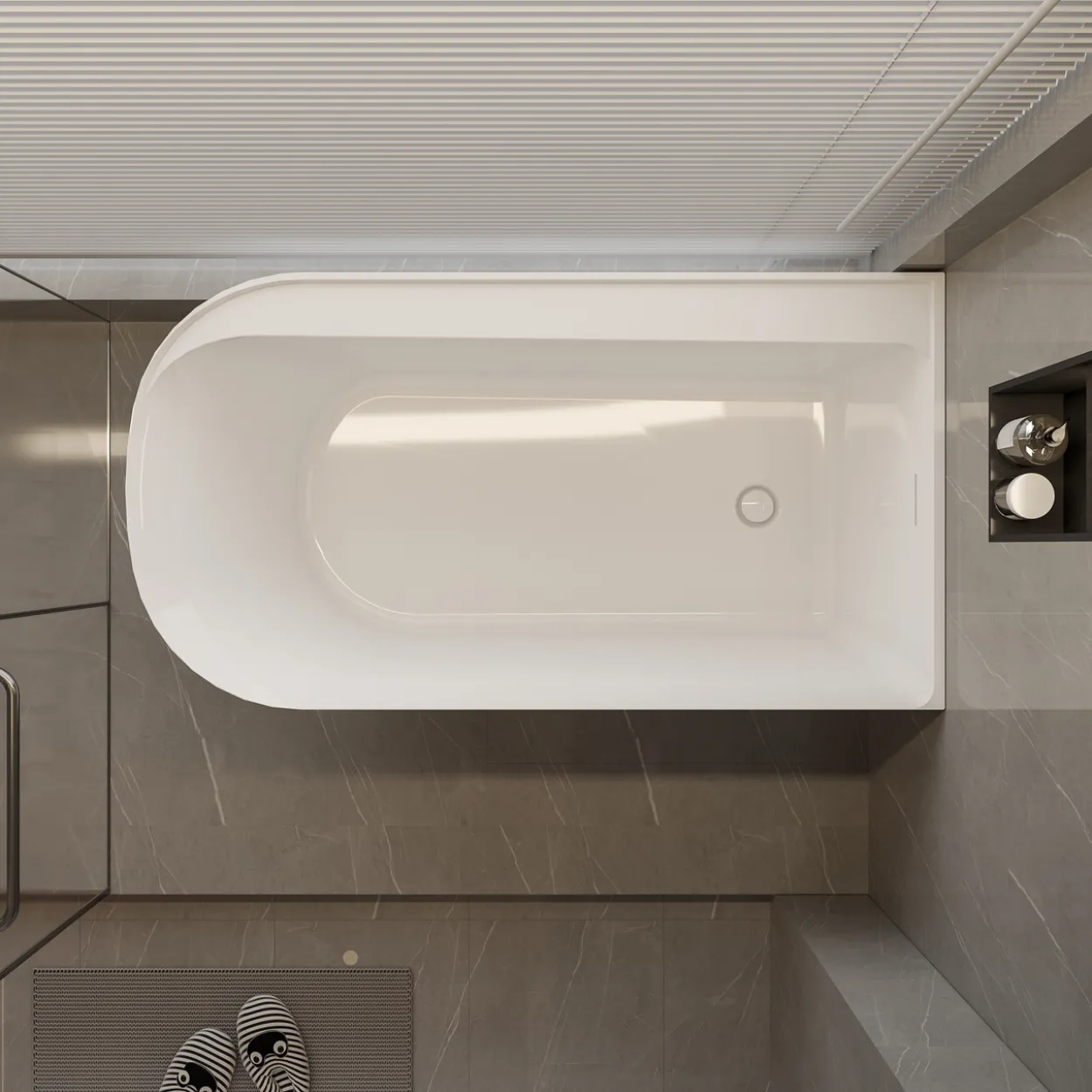Celeste udine badekar 153x81 høyre