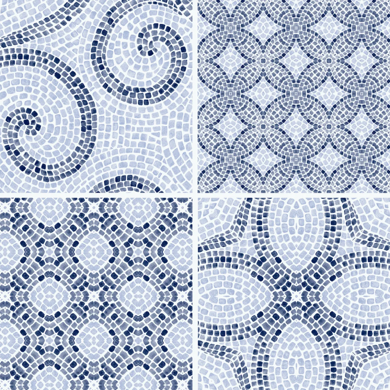 D-c-fix classic selvklebende gulvfliser roman mosaic