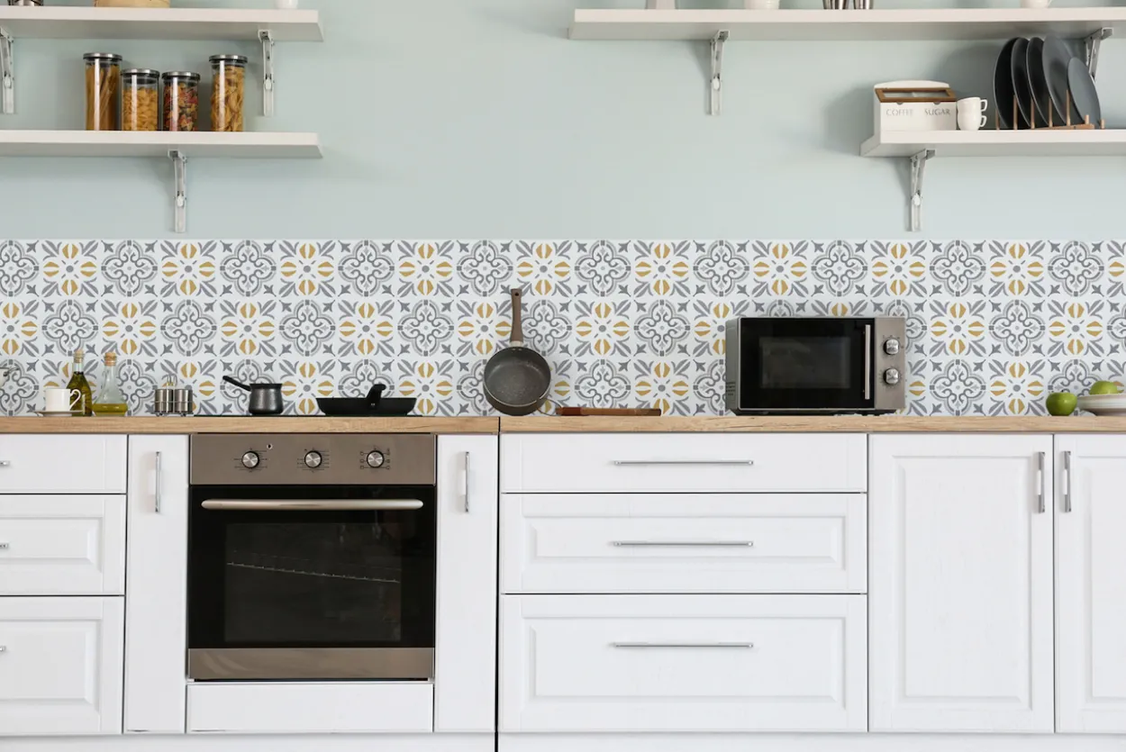 D-c-fix selvklebende veggfliser cubia gold