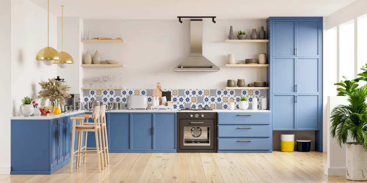 D-c-fix selvklebende veggfliser alia blue