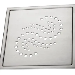 Design slukrist peridot 20x20 cm børstet syrefast stål