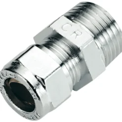 Fonta tippunion 15mm x 1/2" forkrommet cu