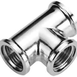 Fonta t-rør 3/8" forkrommet