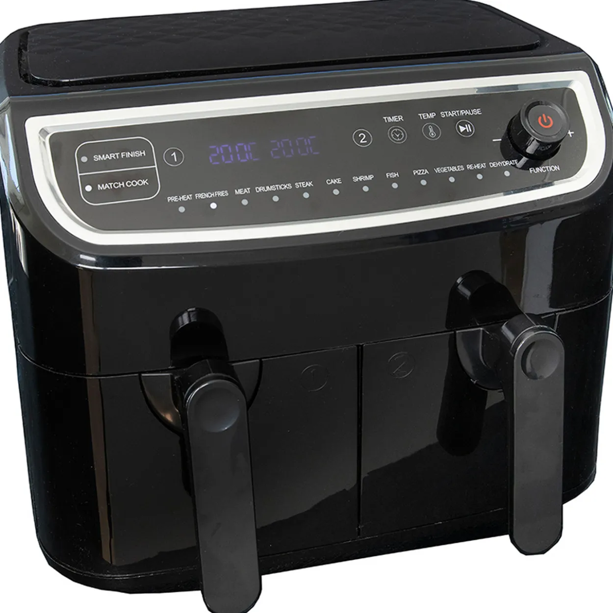 Gastronoma airfryer dobbel 9 liter, 2400 w