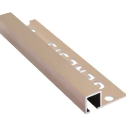 Genesis hjørnelist utv. 10 mm firkant tdp blank kobber 2,5 m