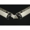 Genesis utvendige hjørnestykker 12 mm 4pk. blank alu 45 grader