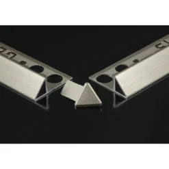 Genesis utvendige hjørnestykker 10 mm 4pk. blank alu 45 grader
