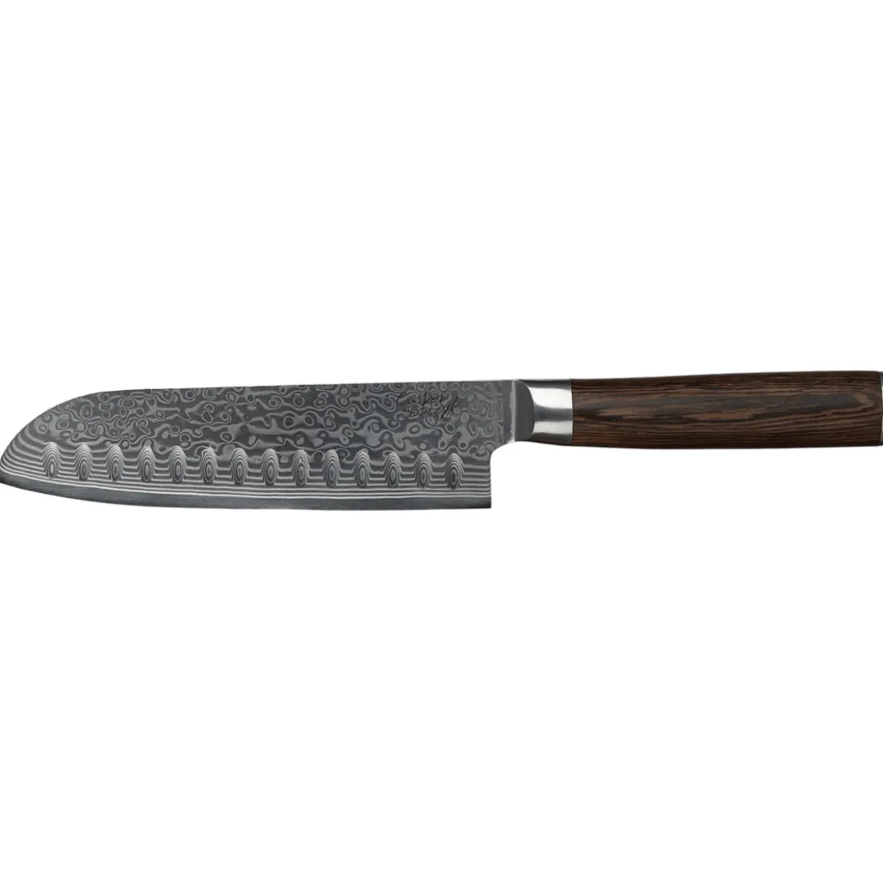 Gladkokken damaskus santokukniv 18 cm