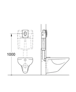 Grohe arena cosmopolitan trykkplate krom