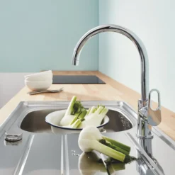 Grohe bauflow kjøkkenarmatur krom