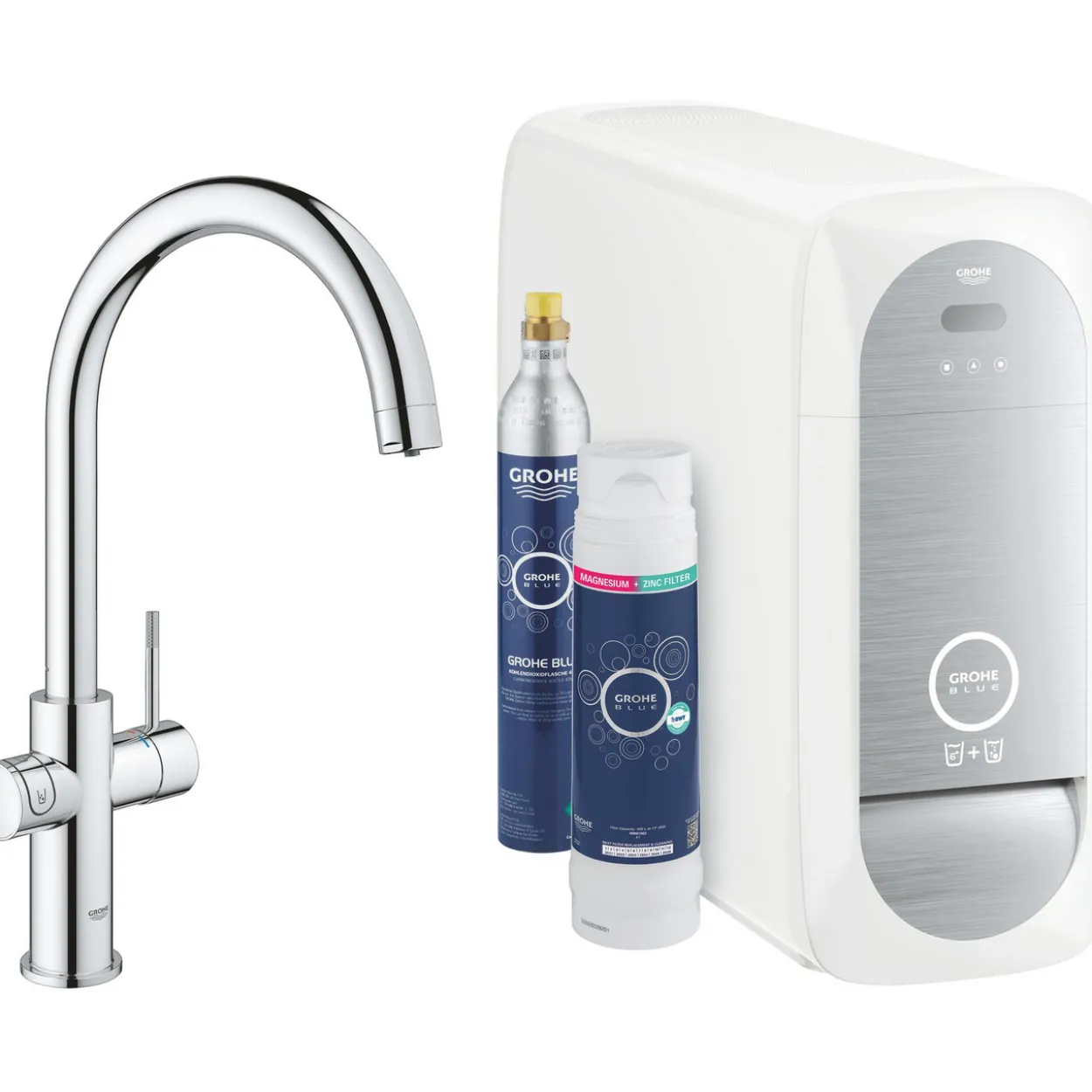 Grohe blue home c-tut startsett krom