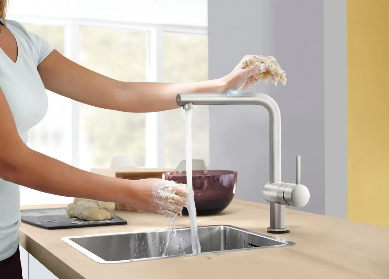 Grohe blue home kjøkkenarmatur m/u-tut, krom
