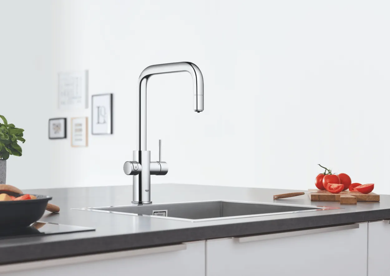 Grohe blue home kjøkkenarmatur m/u-tut, krom