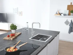 Grohe blue home kjøkkenarmatur m/u-tut, krom
