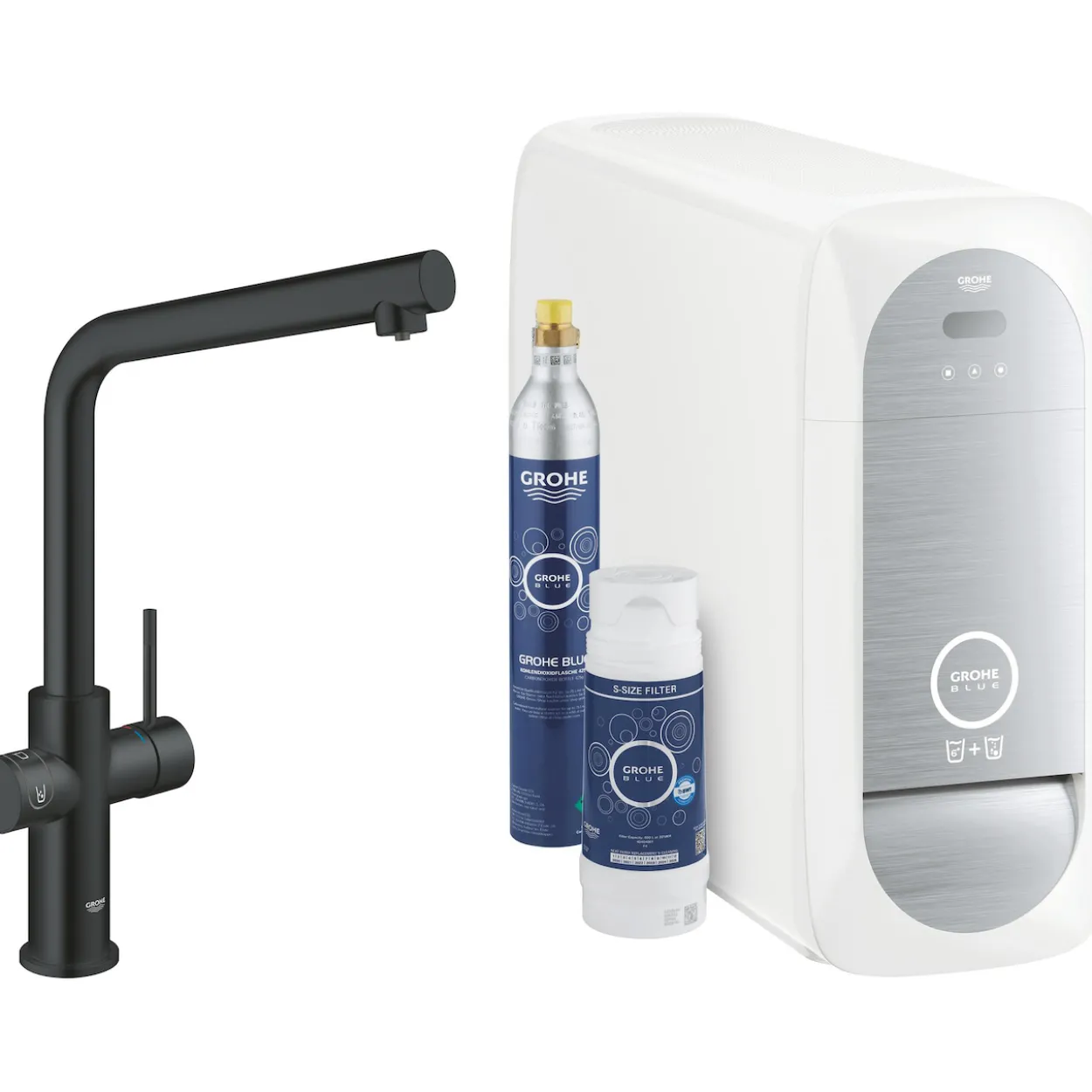 Grohe blue home l-tut startsett matt sort