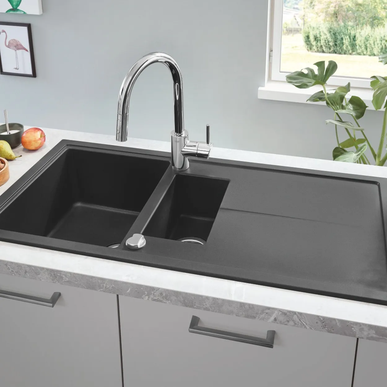 Grohe concetto kjøkkenarmatur krom m/uttrekkbar tut & spray