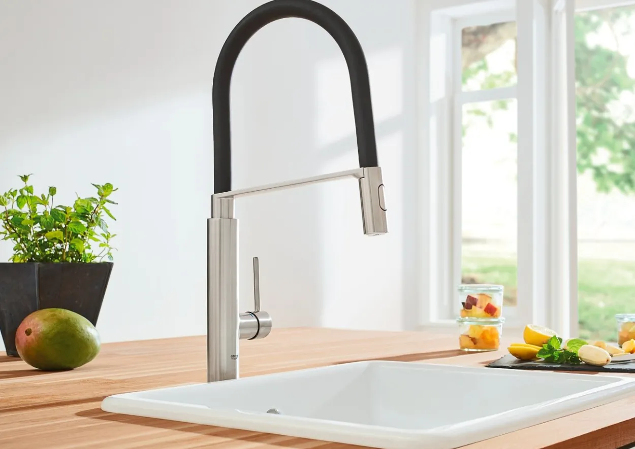 Grohe concetto professional kjøkkenarmatur m/uttrekkbar tut, supersteel