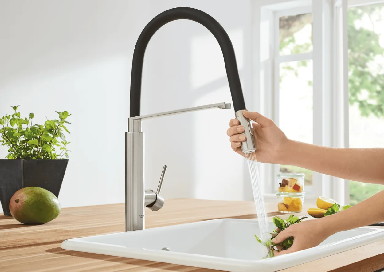 Grohe concetto professional kjøkkenarmatur m/uttrekkbar tut, supersteel