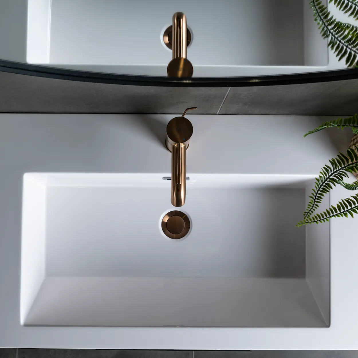Grohe essence servantbatteri, børstet warm sunset