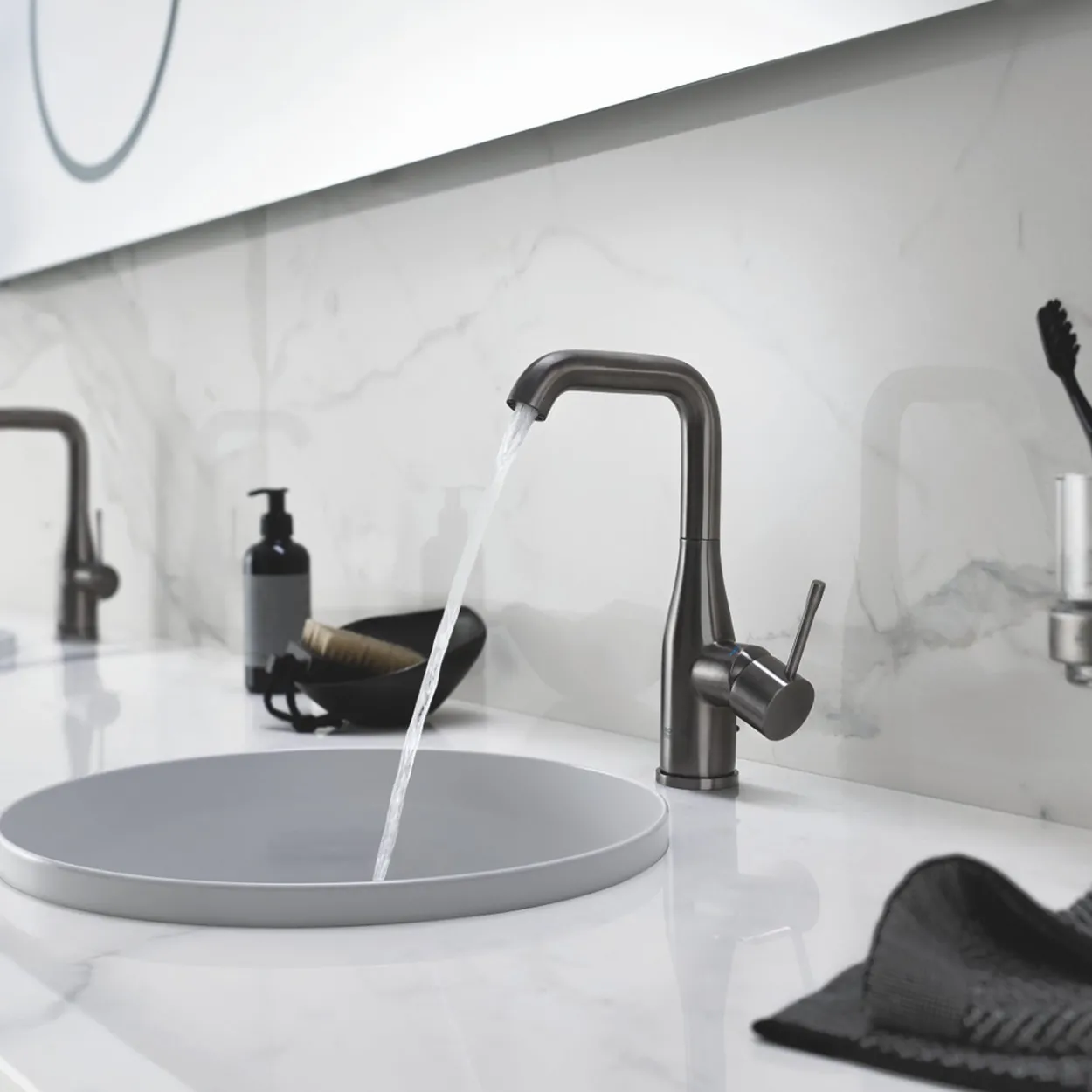 Grohe essence servantbatteri børstet hard graphite