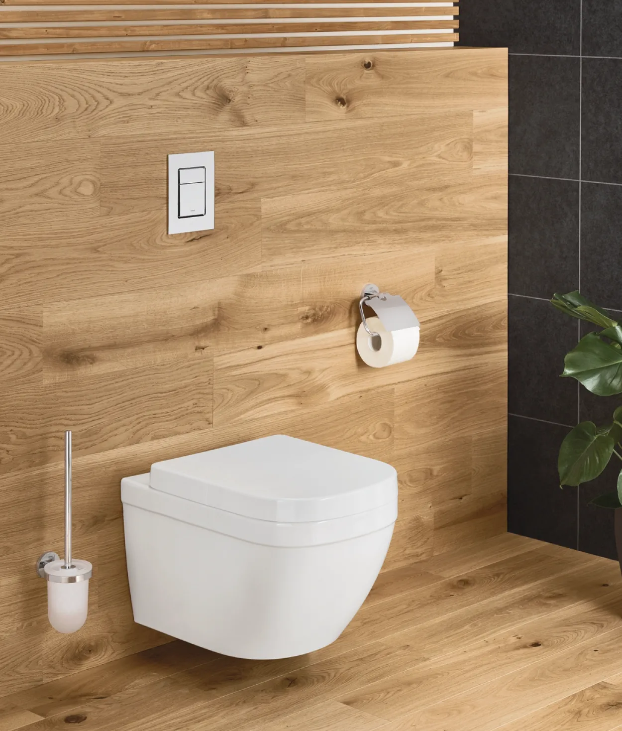 Grohe essentials toalettbørste til vegg krom