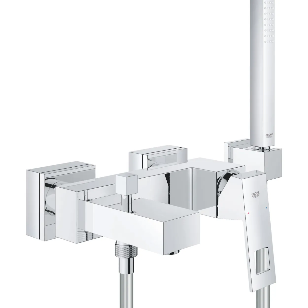 Grohe eurocube badekararmatur med hånddusj