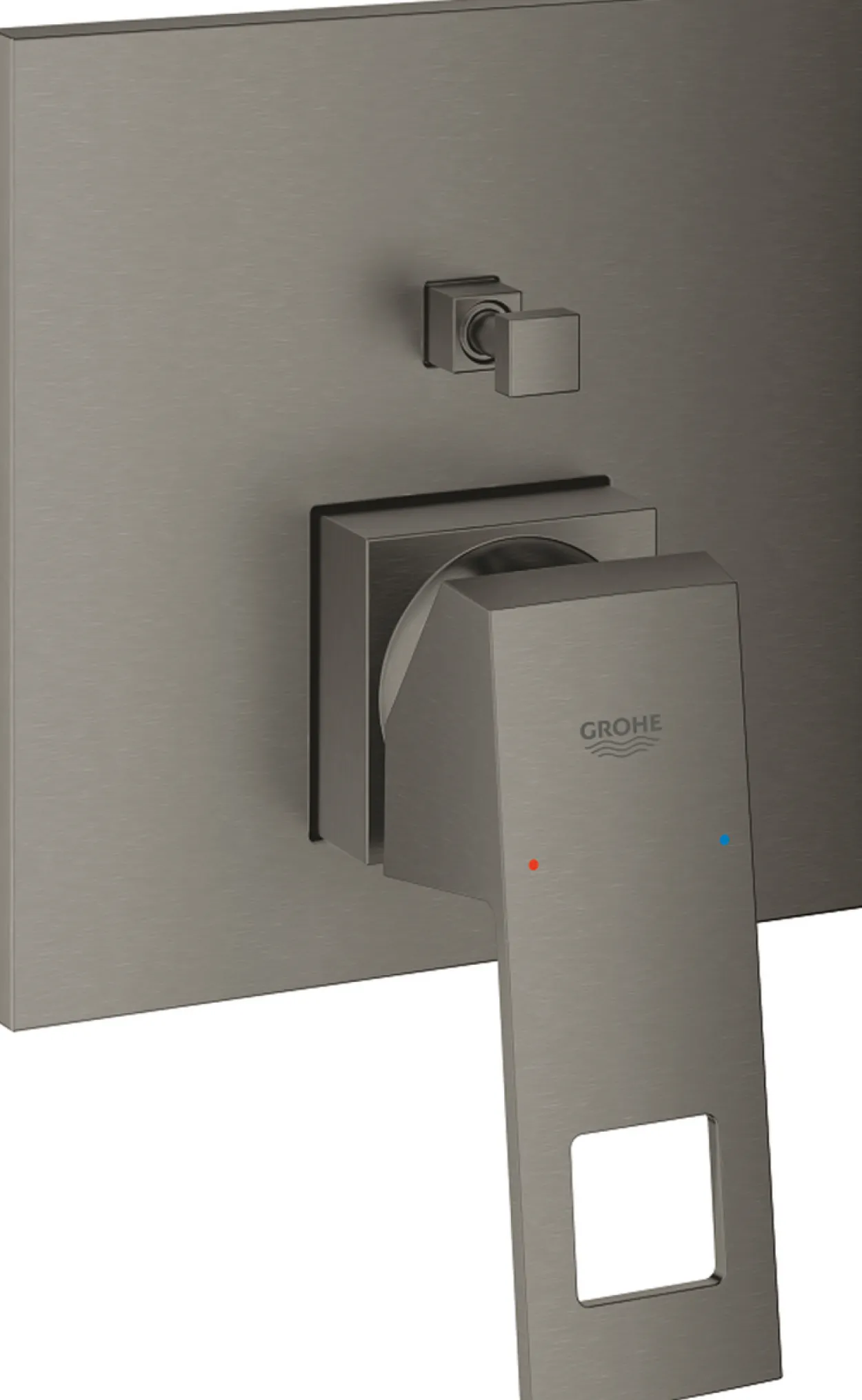 Grohe eurocube badekarbatteri for innbygging børstet hard grafitt