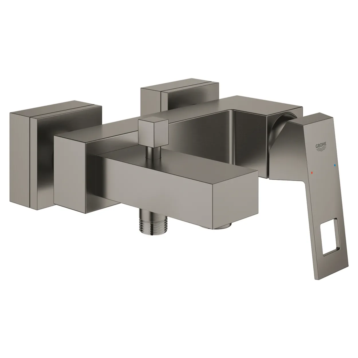 Grohe eurocube badekarbatteri børstet hard grafitt
