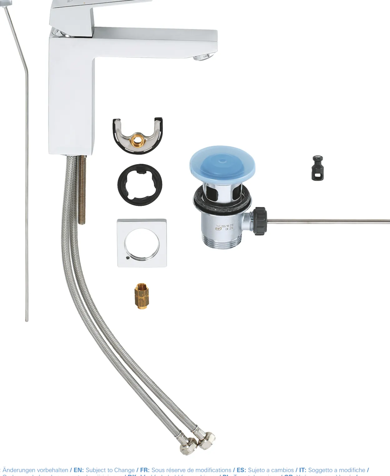 Grohe eurocube servantbatteri medium m/oppløftsventil