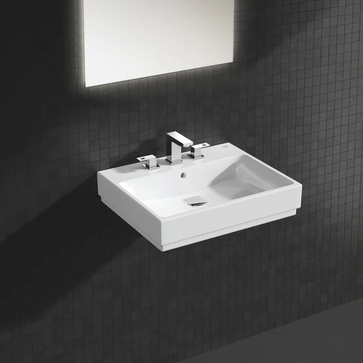 Grohe eurocube s 3-hulls servantbatteri krom