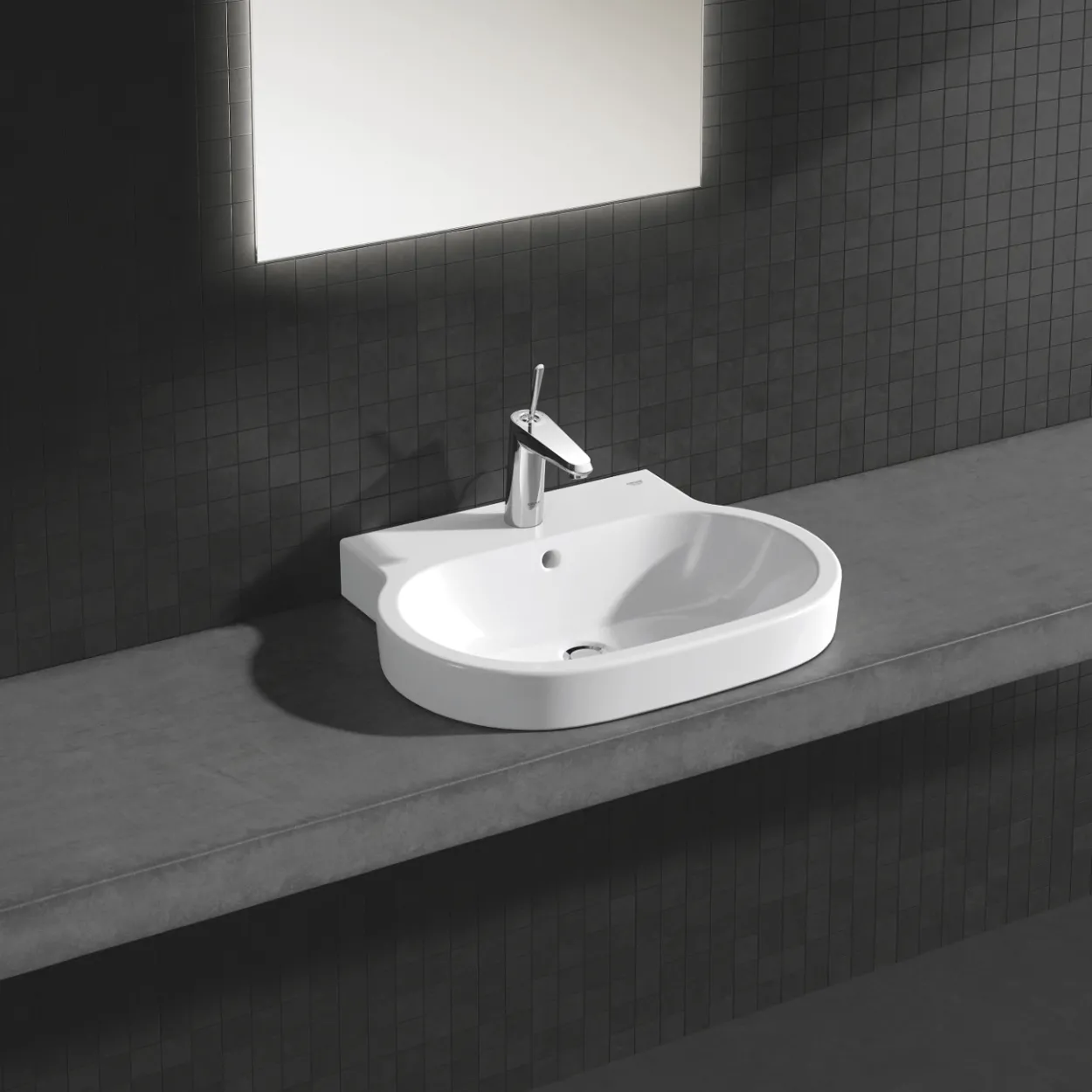 Grohe eurodisc joy servantbatteri medium m/oppløftsventil