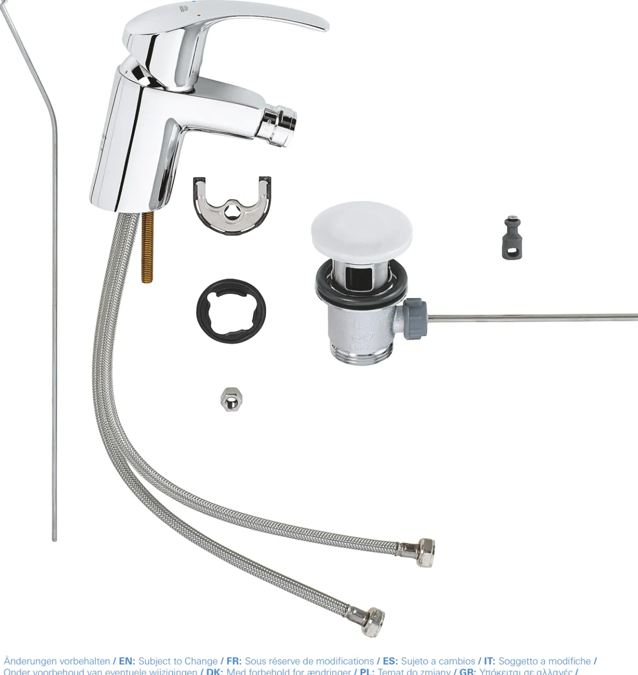 Grohe eurosmart bidéarmatur small m/oppløftsventil