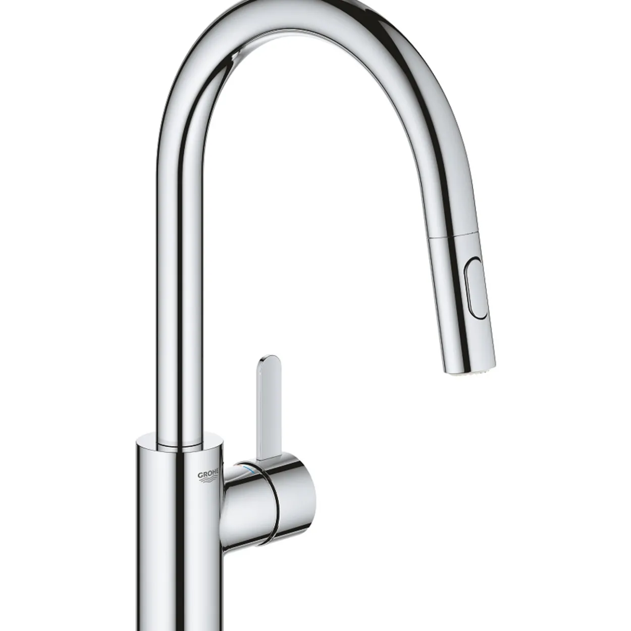 Grohe eurosmart cosmopolitan kjøkkenarmatur m/uttrekkbar tut krom