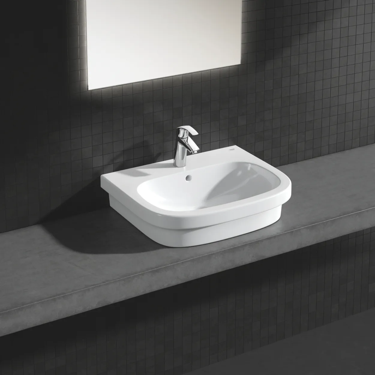 Grohe eurosmart m servantbatteri m/oppløft krom