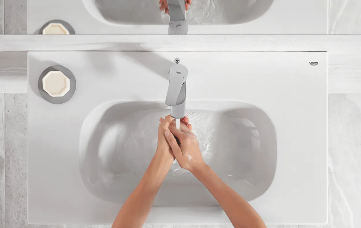Grohe eurosmart m servantbatteri m/oppløft krom