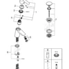 Grohe eurosmart servantbatteri small krom