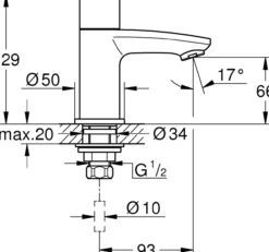 Grohe eurostyle cosmopolitan kaldtvannskran x-small