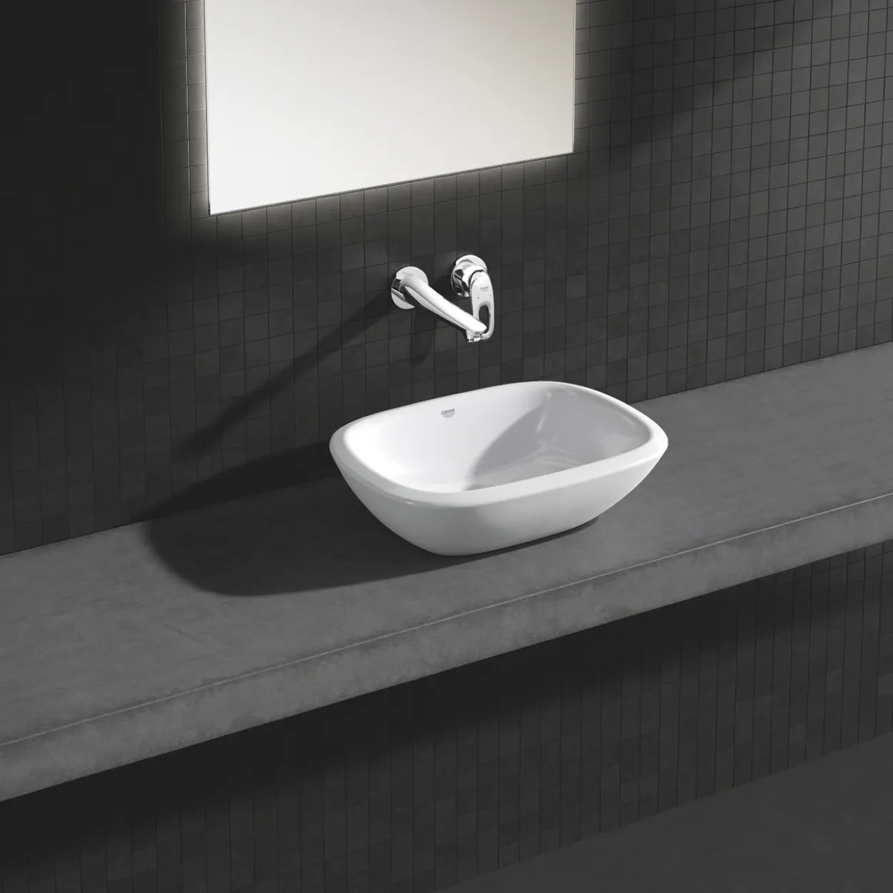 Grohe eurostyle 2-hulls servantbatteri m krom