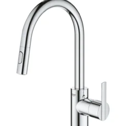 Grohe feel clova kjøkkenarmatur m/uttrekkbar c-tut dual spray krom